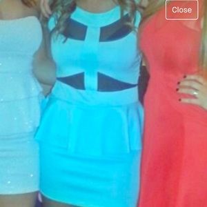Light blue mini dress